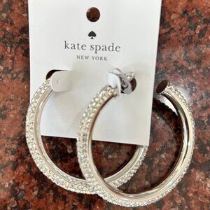 silver hoop earrings